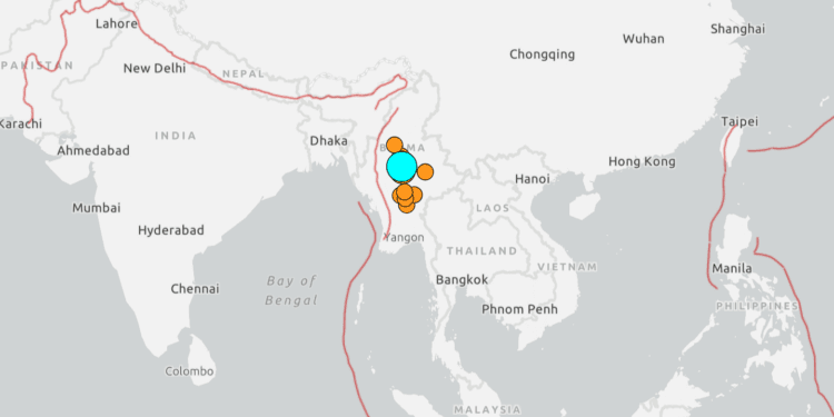 7.7-Magnitude Earthquake Devastates Myanmar and Thailand, Killing Over 150 People