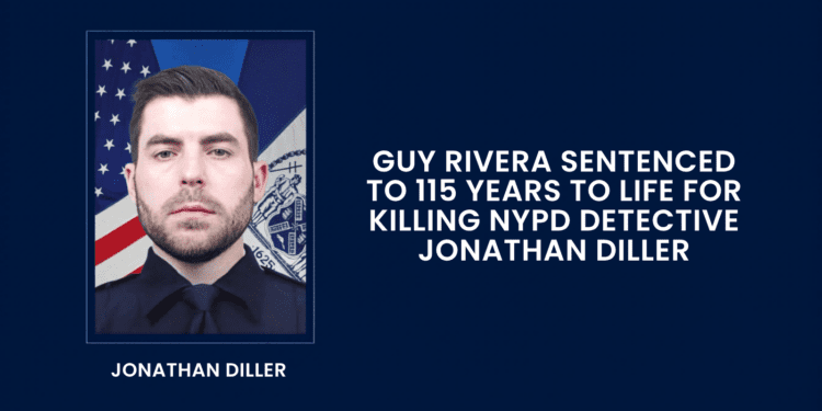 Guy Rivera Sentenced to 115 Years to Life for Killing NYPD Detective Jonathan Diller