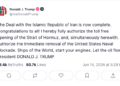 President Trump Announces Peace Deal With Iran