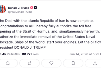President Trump Announces Peace Deal With Iran